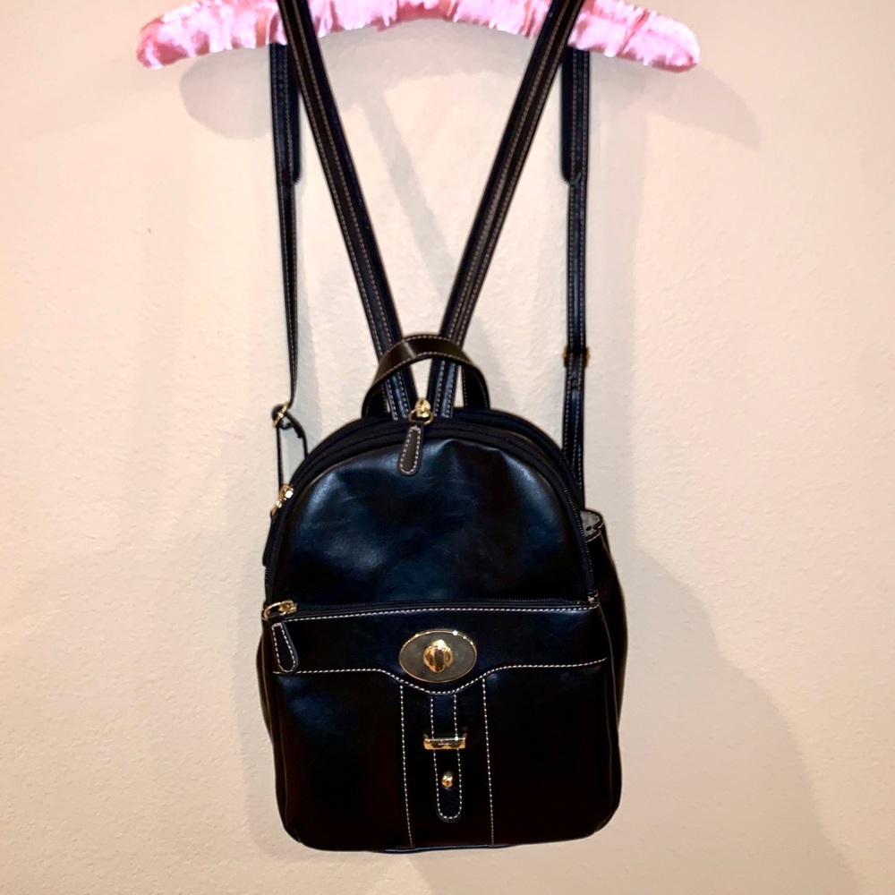 Giani Bernini Turn-Lock Glazed Backpack